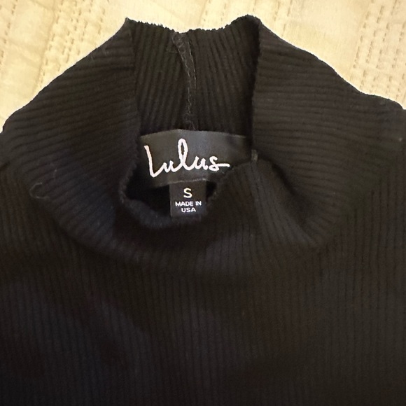 Lulus black mock neck dress size s - Picture 4 of 5